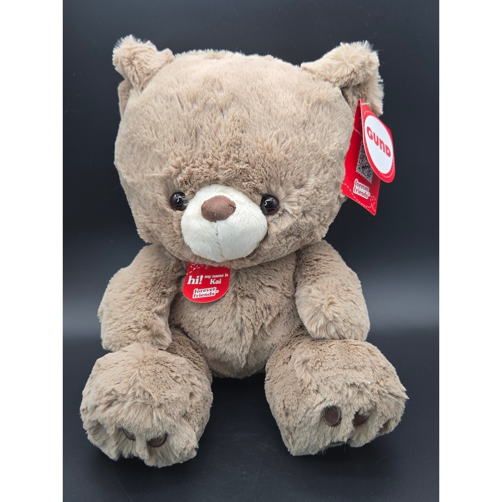 Gund Kai Teddy Bear Taupe Brown Plush Stuffed Animal Forever Friends 6072092